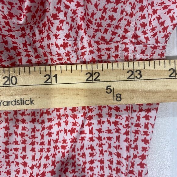 Perry Ellis Motion Shirt Mens XL Red Button Down Slim Fit Short Sleeve Casual Pr - Picture 7 of 9